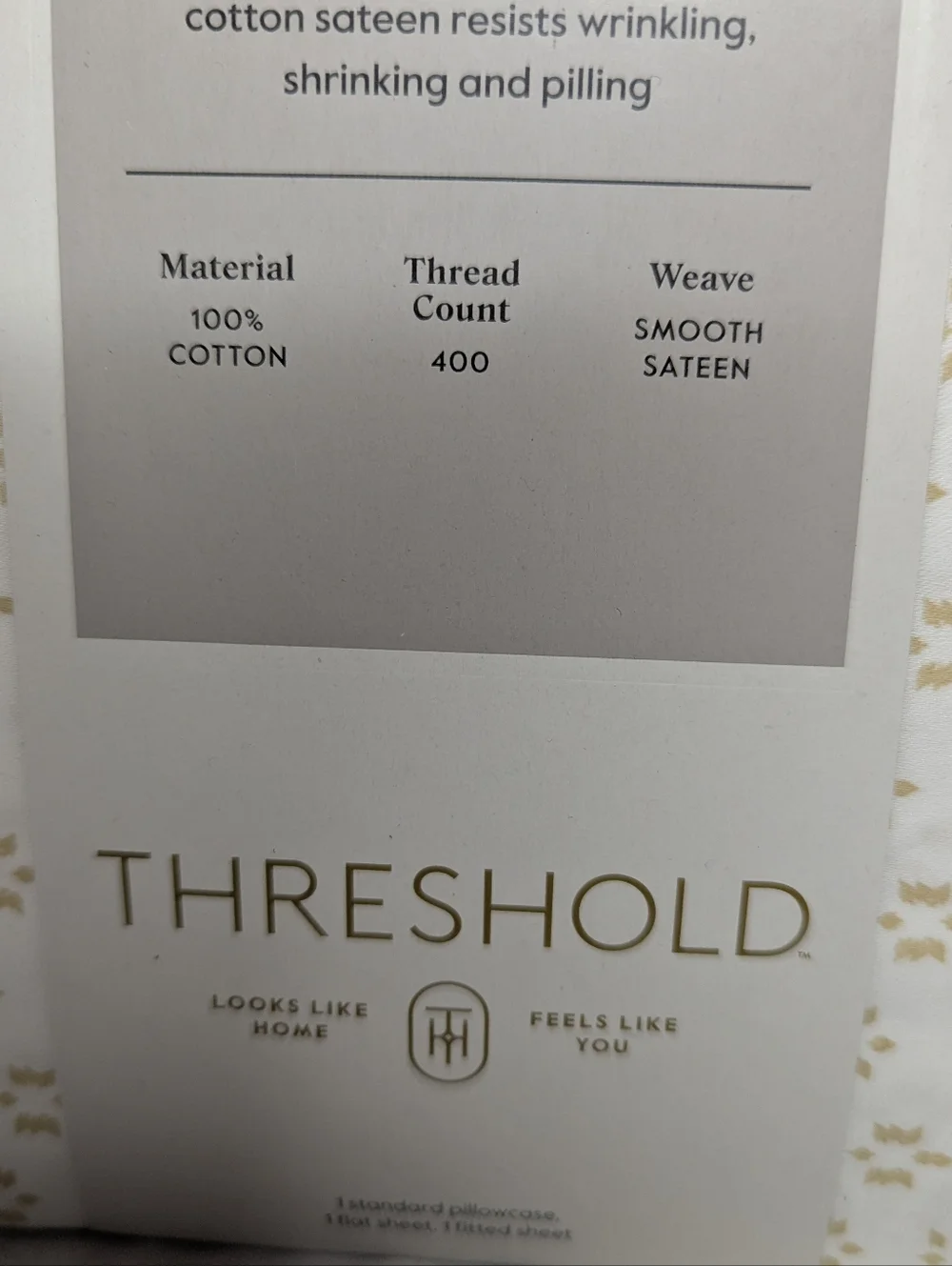 NWT Threshold Performance Twin Sheet Set